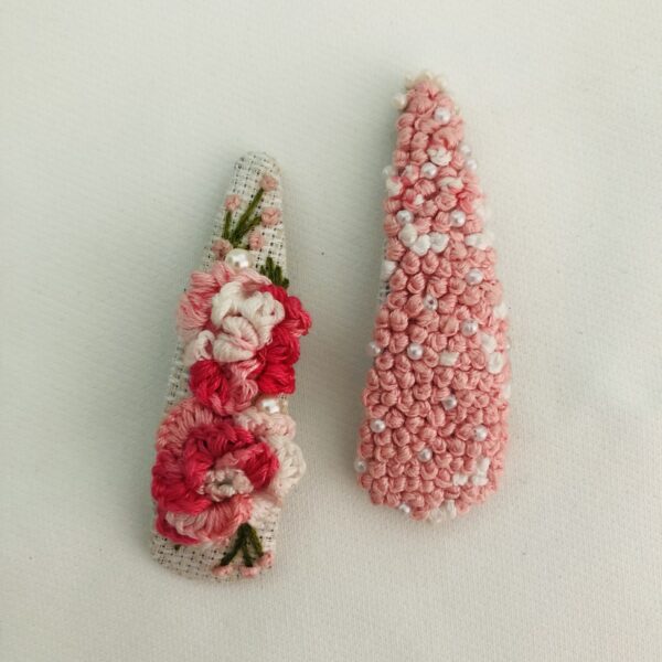 3D Embroidery Flower Hairpins