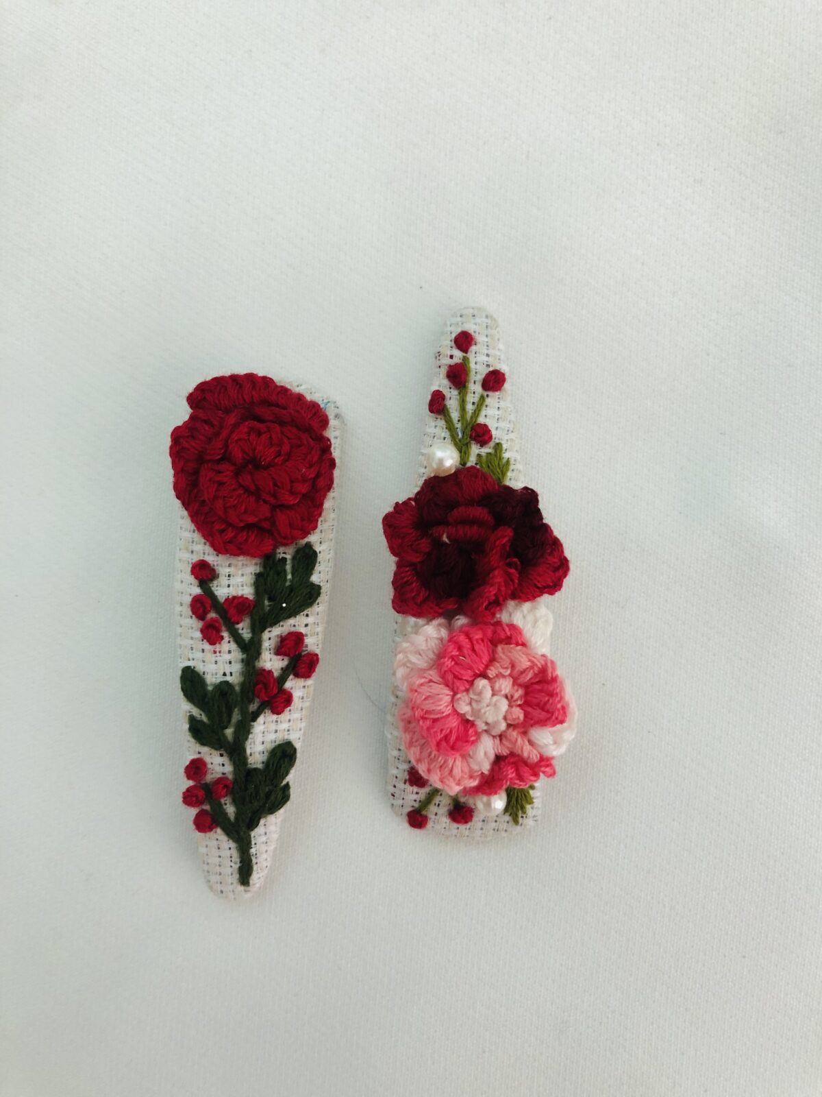 3D Embroidery Flower Hairpins - Image 1