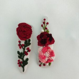 3D Embroidery Flower Hairpins