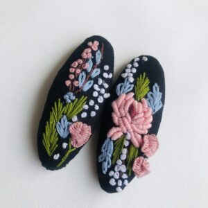Midnight Blossom Hairpins