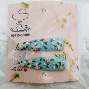 Floral Embroidery Hairpins