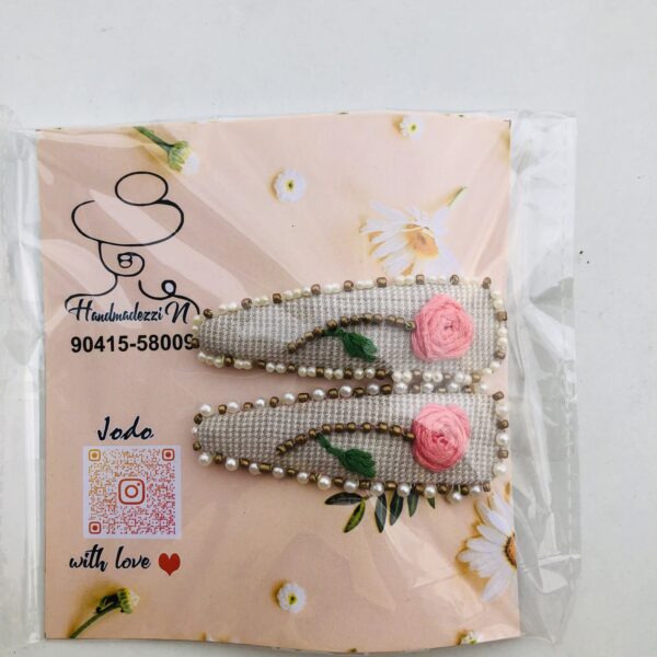 pearl roses hairpins