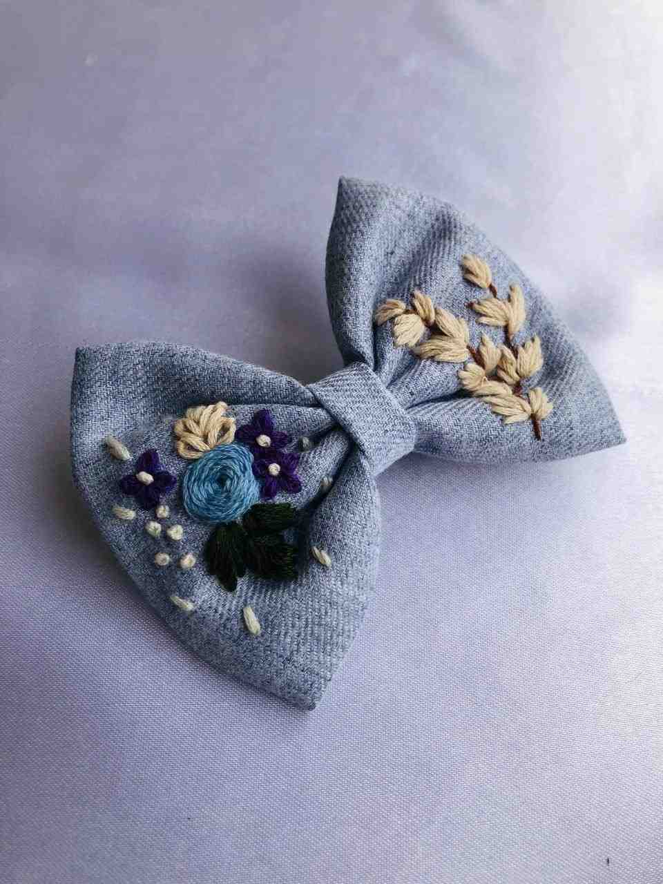 11 (1) Rose Bloom Hair Bow - Image 1