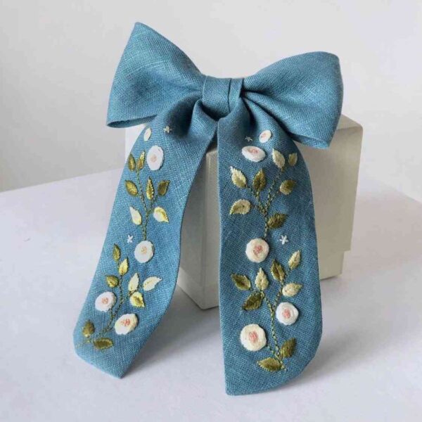 Vintage Floral Hair Bow