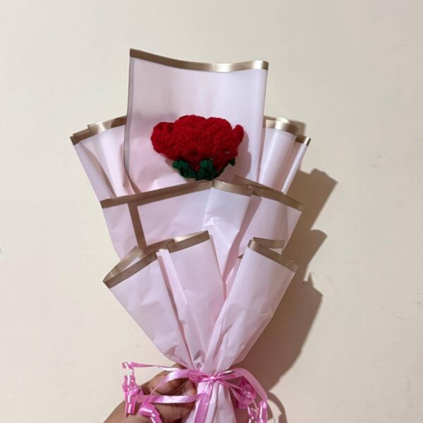 Single rose bouquet