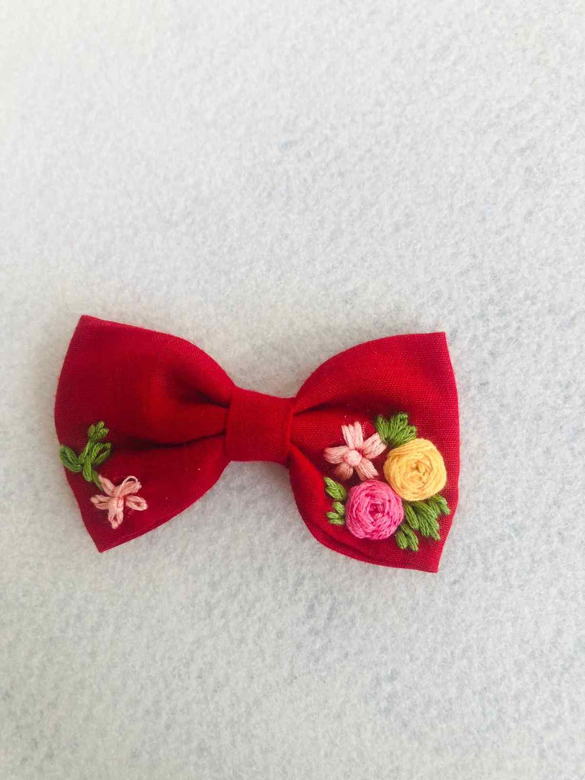 72 (1) Rose Bloom Hair bow - Image 1
