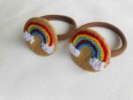 Embroidered round hairtie - Image 5