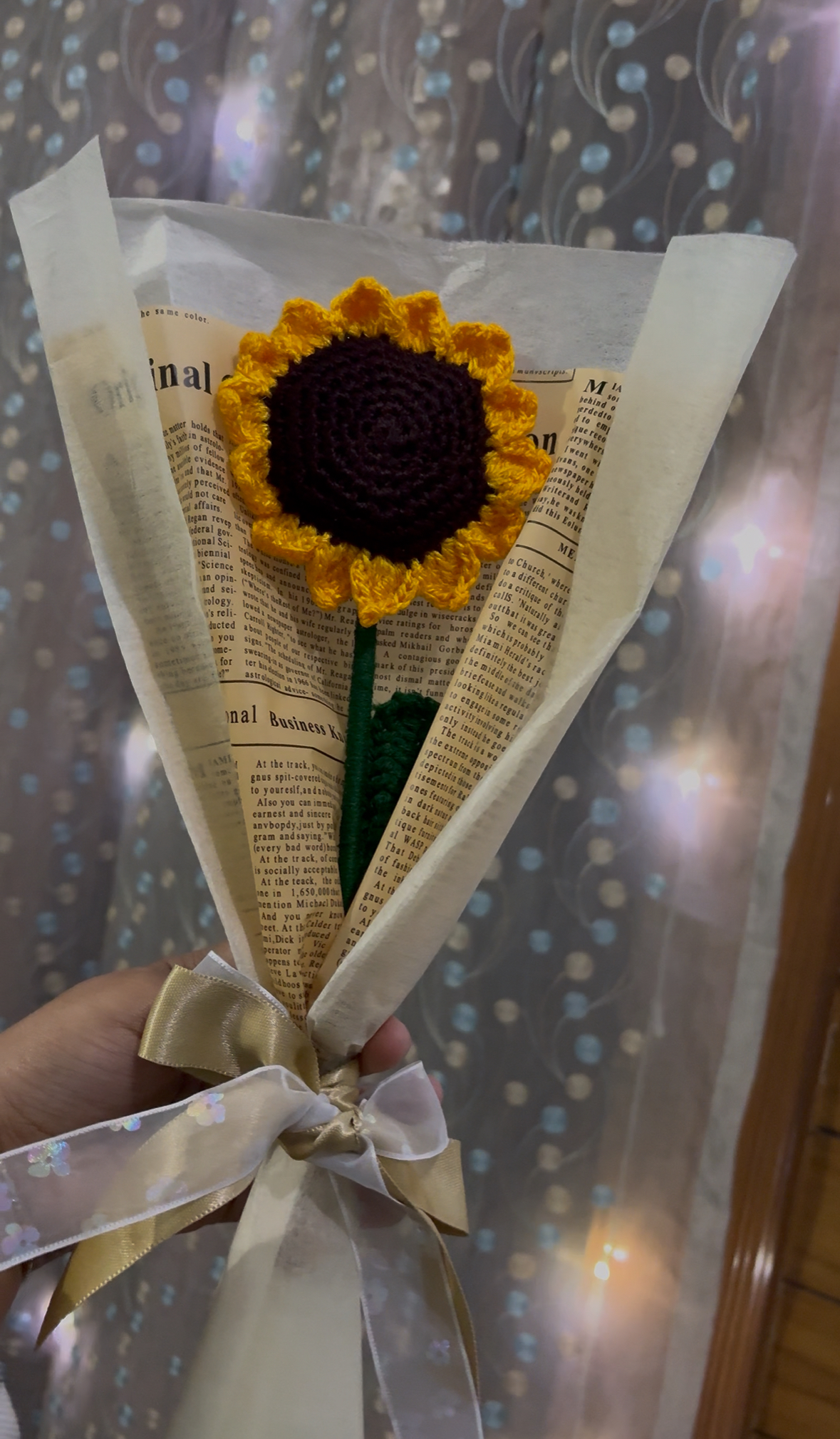 IMG_4637 Sunflower Crochet Bouquet - Image 1
