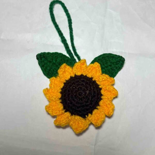 Sunflower bag charm