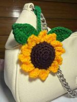 Sunflower bag charm - Image 2