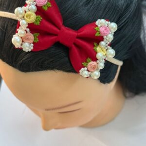 Pearls red bow