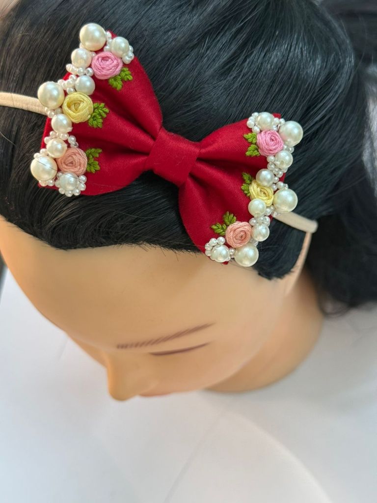 jodo (1) Pearls red bow - Image 1