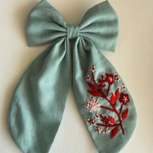 Red garden bow