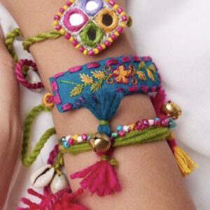 Hand embroidered rakhi patti