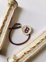 Personalised letter embroidered Rakhi - Image 3